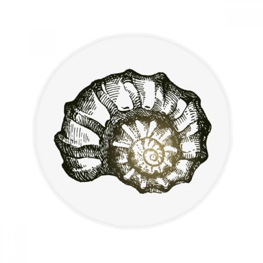 Tapis de sol escargot marine noir antidérapant 80cm pour la décoration d'intérieur et animaux