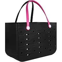 Rubber Beach Bag for Men &amp; Women, Water-resistant Travel Tote Bag for the Beach Boat Pool