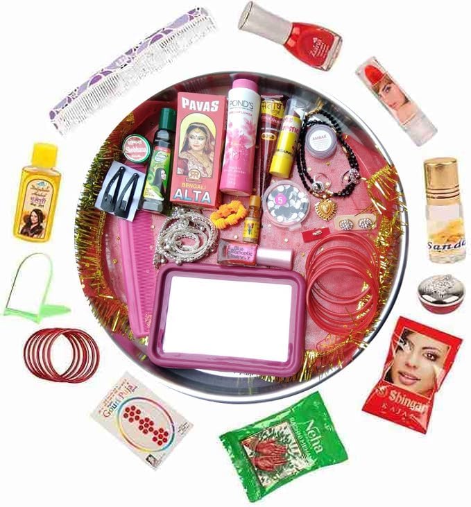 premium solah shringar kit/navratri pooja mata rani 16 shringar/poojan samagri for devi mata/hartaleeka teej/mata solah shringaar kit/shringaar set (21 items)