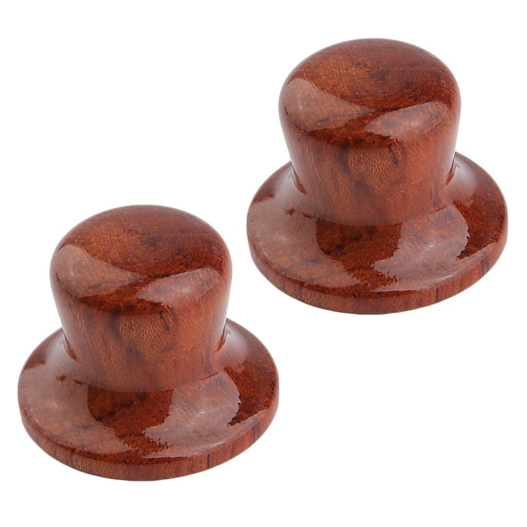 Manopole Per Chitarra In Legno Zebra Kaish, 2 Pezzi, Pulsanti A Cappello Per Potenziometri Metrici