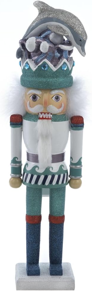 Hollywood Nutcrackers Kurt Adler Dolphin Nutcracker, 17-Inch