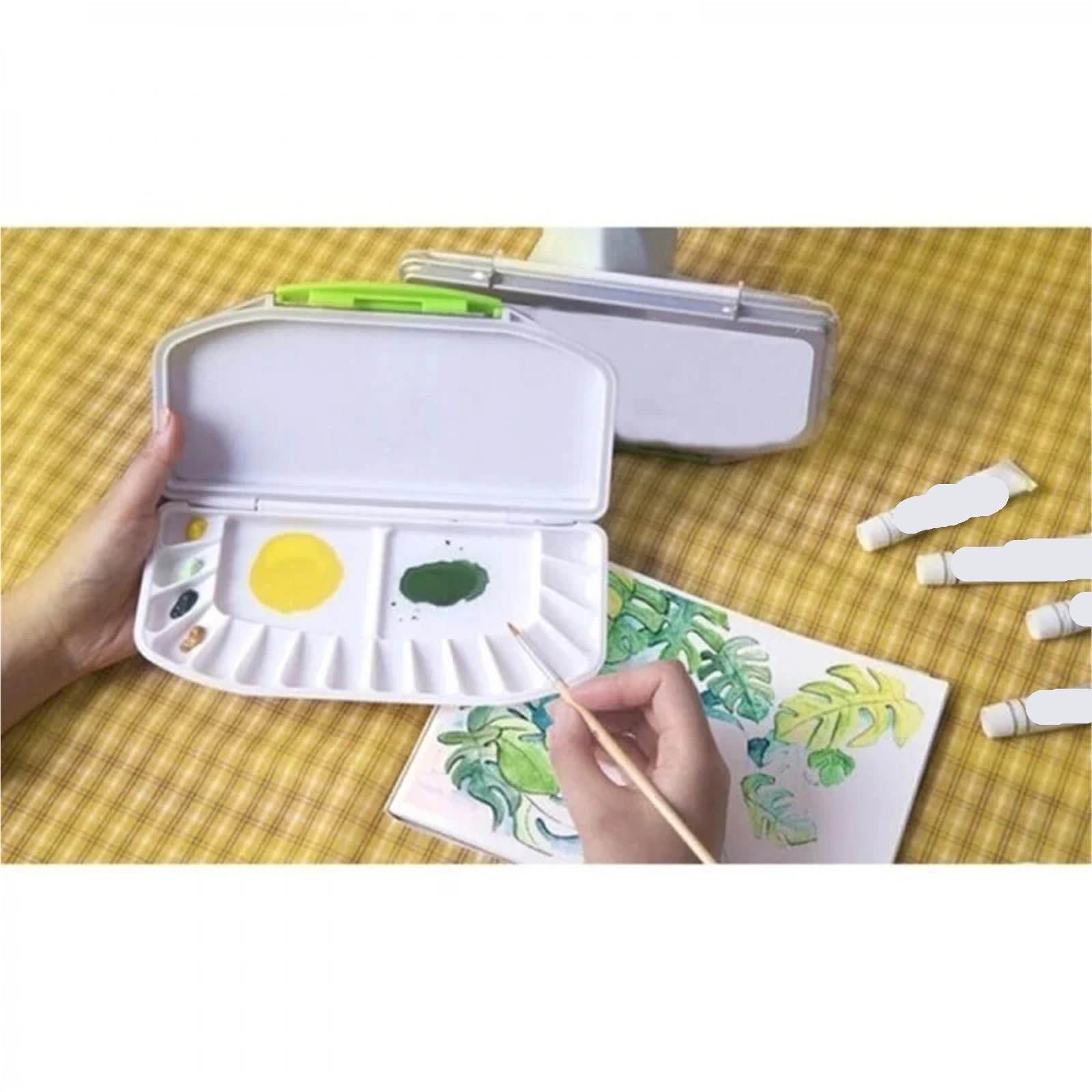 Palette D'aquarelle Pliante, Hermétique, 1 Pièce