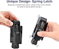 Vista 3 de iGuerburn Funda de rotación de 360° para LEATHERMAN Wave & Wave Plus +, soporte para estuche Wave Plus, funda con clip de cinturón Leatherman