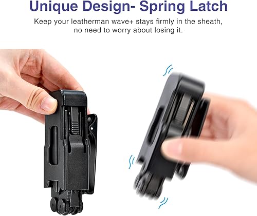 Miniatura 3 de iGuerburn Funda de rotación de 360 para LEATHERMAN Wave & Wave Plus +, soporte para estuche Wave Plus, funda con clip de cinturón Leatherman para
