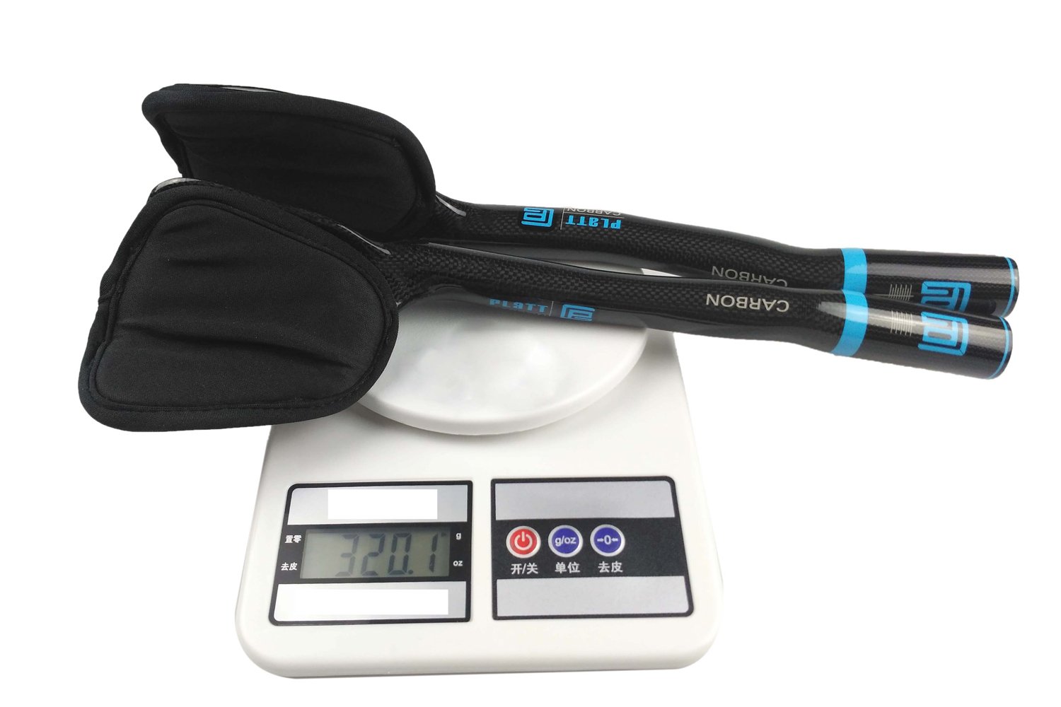 PLATT Manillar de Bicicleta de Triatlón 3K Carbono Tri Bar apoyabrazos TT Manillar para MTB Bicicleta de Carretera, 31,8 mm