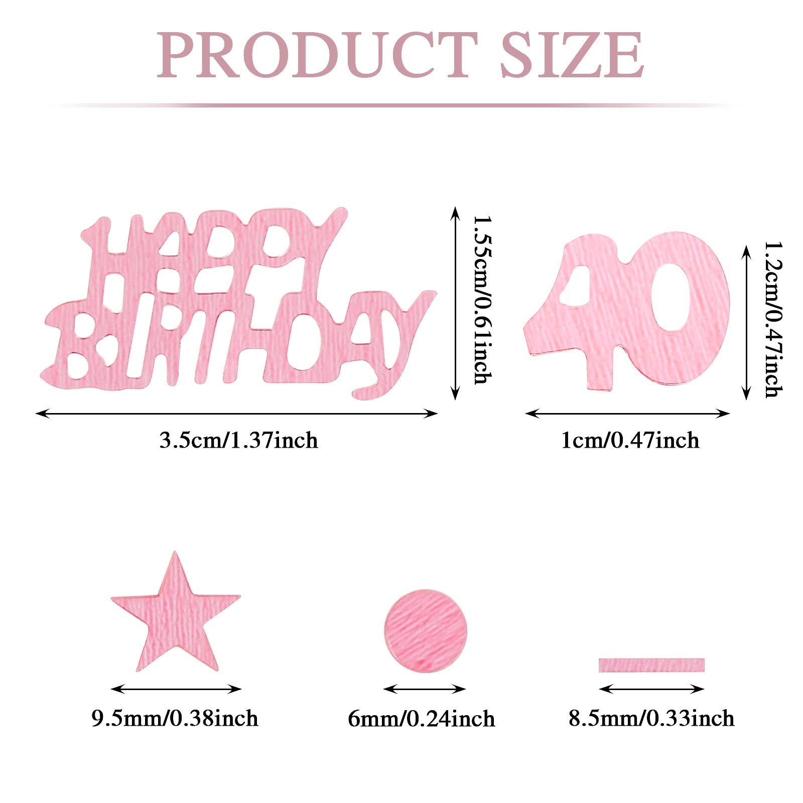 700 Coriandoli A Stella Happy Birthday Oro Rosa - Decorazioni Festa Compleanno, Tavola E Regali - Foto 11