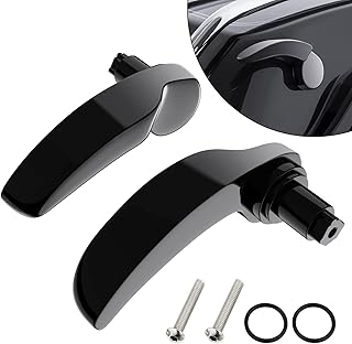 Gloss Black Saddlebag Latch Kit Saddle Bag Lifter Compatible for Harley Davidson Touring Street Glide, Electra Glide, Road King, Road Glide, Ultra Limited, FLHR FLHT FLHX FLHTK 2014-2023