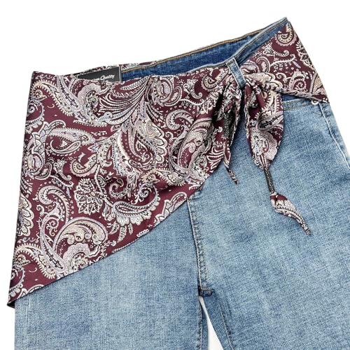 WENLOOY Women Triangular Skinny Scarf Belt Wrap,Satin Belt Sash Necktie Neck Scarf Choker for Women