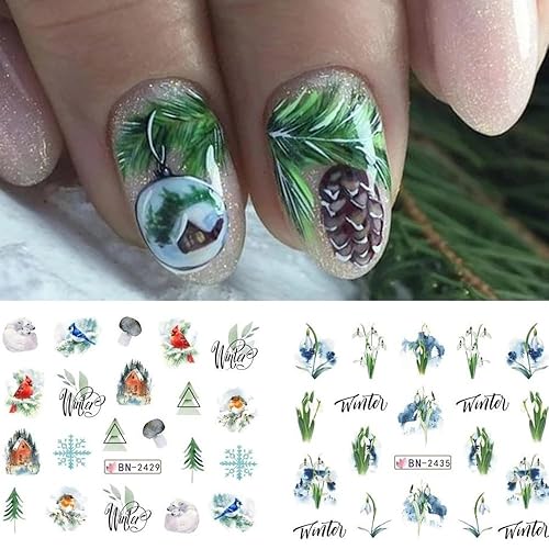 Miniatura 8 de 12 hojas de calcomanías de arte de uñas de Halloween, calcomanías de transferencia de agua de terror, calabaza, fantasma, cráneo, araña, sangre de