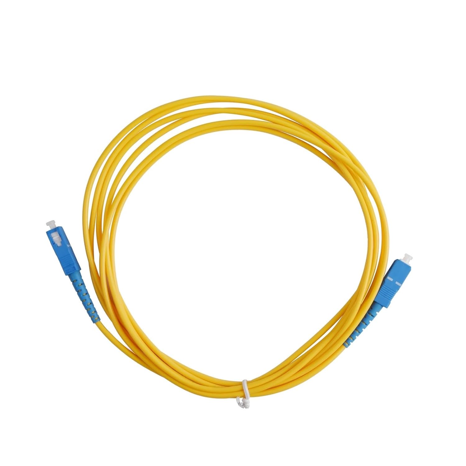 5PCS Fiber Optic Cable UPC SC to SC Extension Wire Single-Core Single Mode Simplex Indoor Patch Cord 1M/5M/10M/15M/20M/30M(1M)