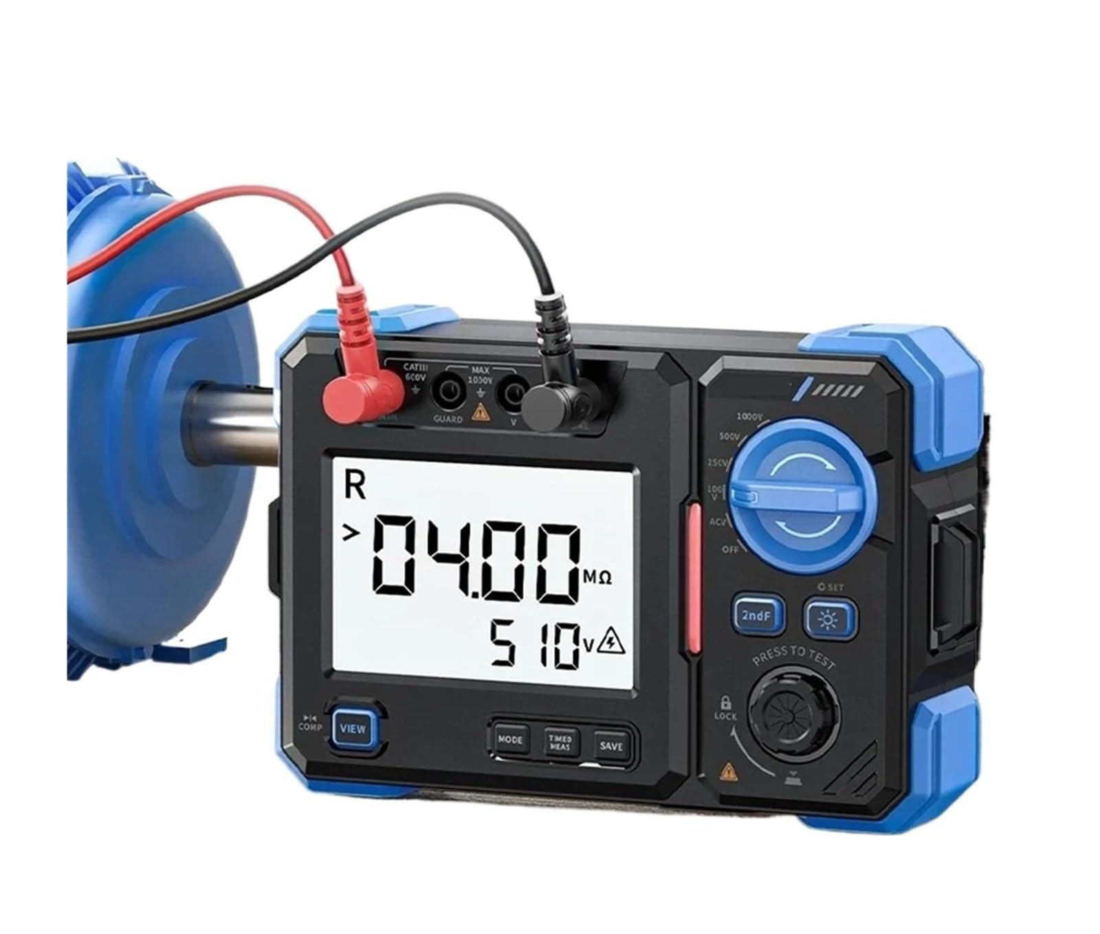 Tester Kabli Sieciowych, Miernik Rezystancji - Tester Izolacji 1000V 20GΩ Megomomierz | Pomiary AC/DC, Automatyczne Rozładowanie