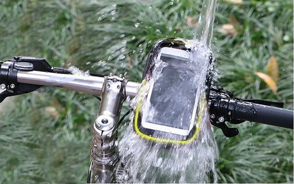 Sparco Custodia Borsa Gialla Porta Cellulare Per Bici In Microfibra Impermeabile Con Touchscreen E Cerniera Doppia