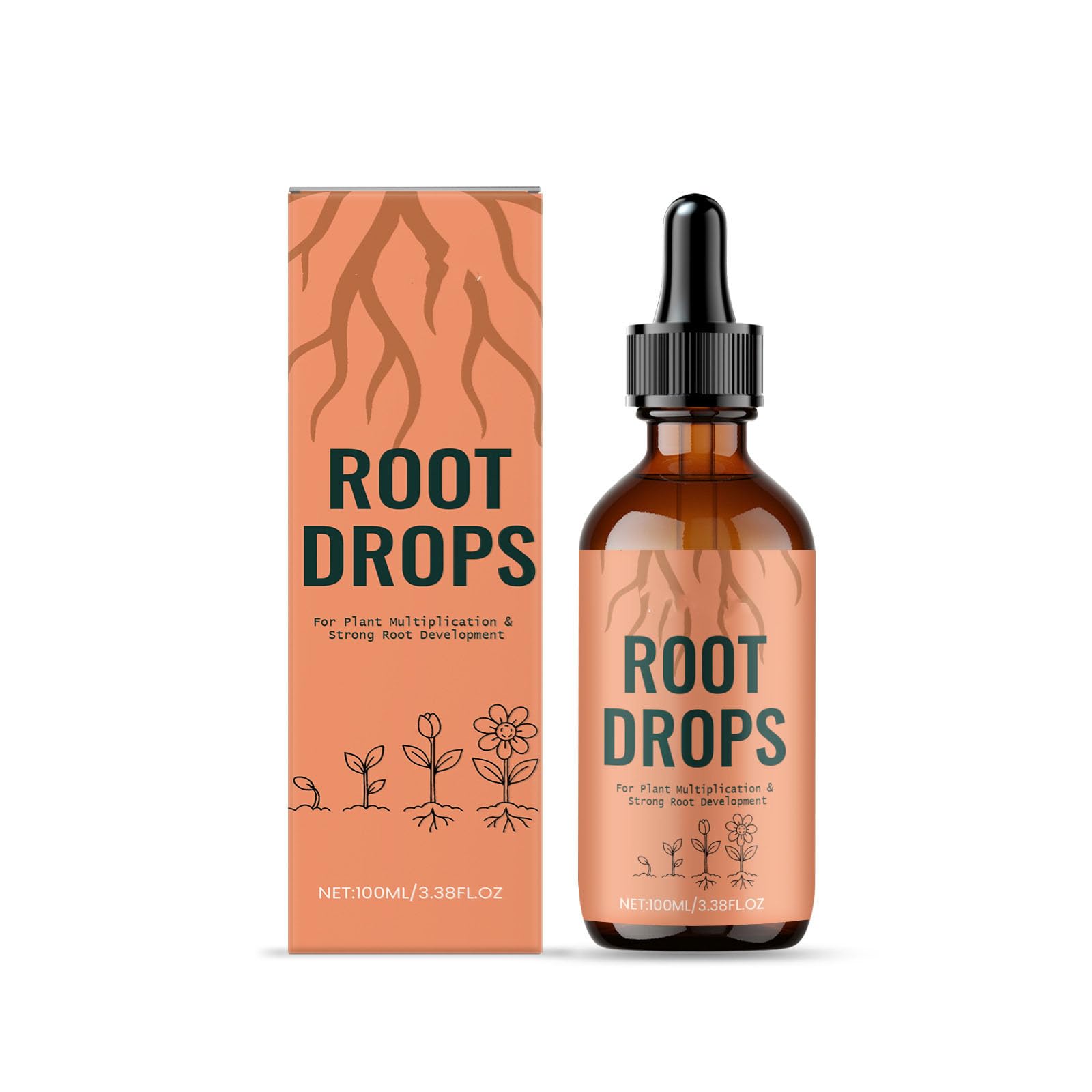 GNAUMORE Plant rooting drops，Liquid Fertilizer Formula for Cutting，Root Growth Drops For Plants，Garden Root Development Enhancer,Indoor And Outdoor Plant Care，100ml