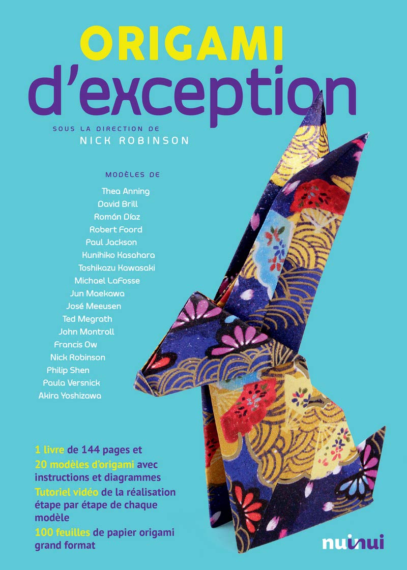 Origami d'exception: Avec 100 feuilles de papier origami