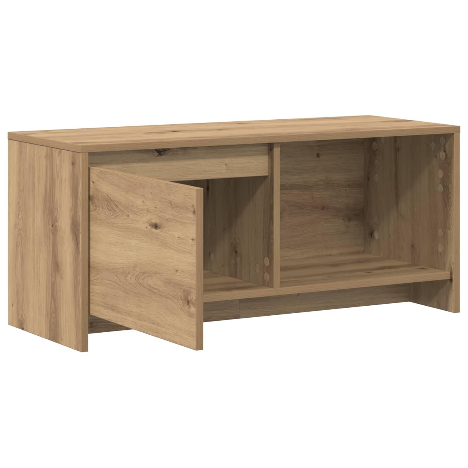 Mobile basso per TV, sospeso, rovere Artisan, 90 x 35 x 40 cm, in