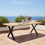 OUTLIV. Negara Gartentisch Teak mit Baumkante