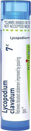 Boiron Lycopodium Clavatum 7C Md 80 Pellets para Abdomen Hinchado Mejorado al Pasar Gas