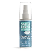 Salt of the Earth, Deodorante Spray Naturale, Oceano e Cocco – Vegano, Protezione a Lunga Durata, Ricaricabile, Approvato da Leaping Bunny, Made in the UK – 100 ml