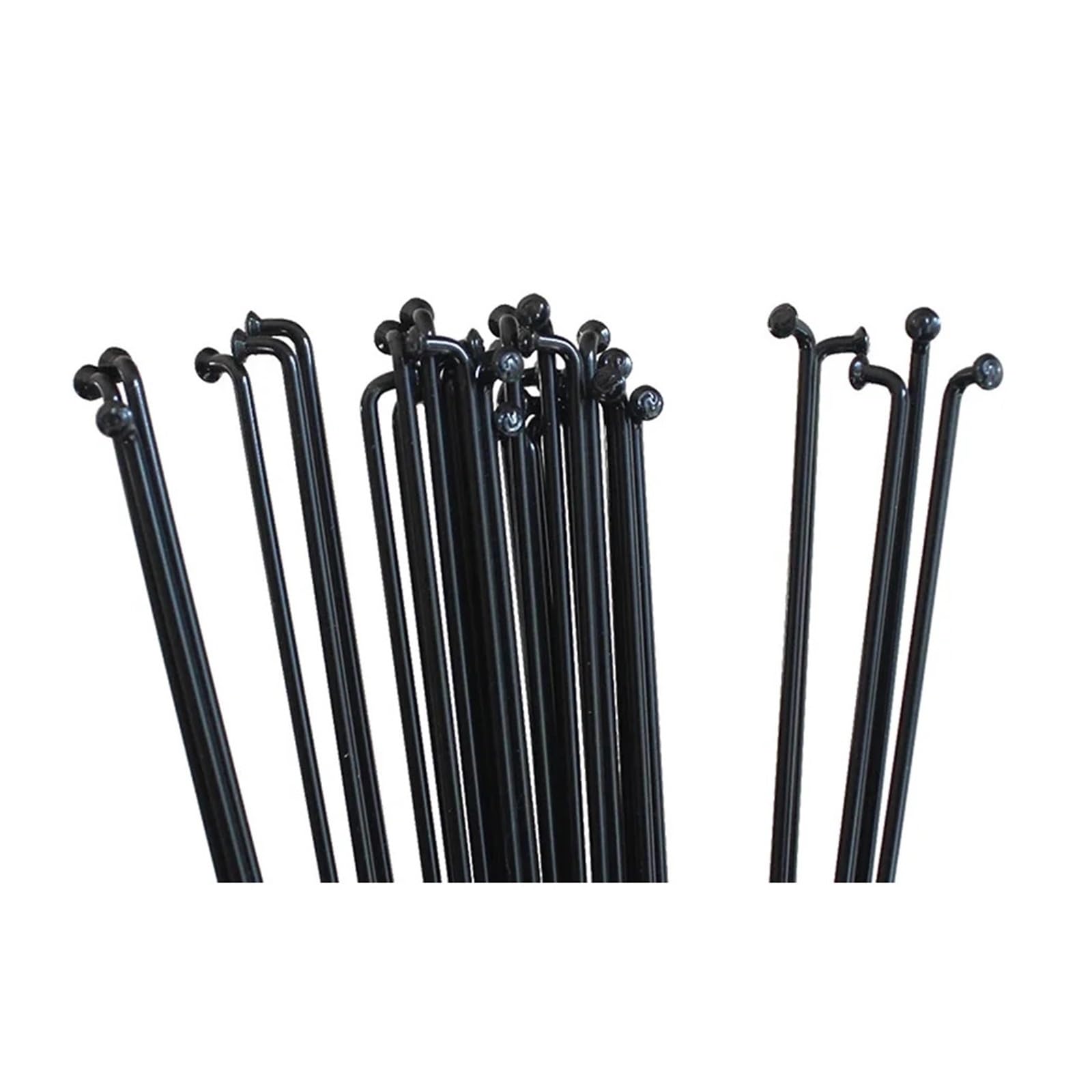 Raggi 36 raggi per mountain bike e bici da strada, 14 G, colore nero, in acciaio, 170 mm-300 mm (185 mm)