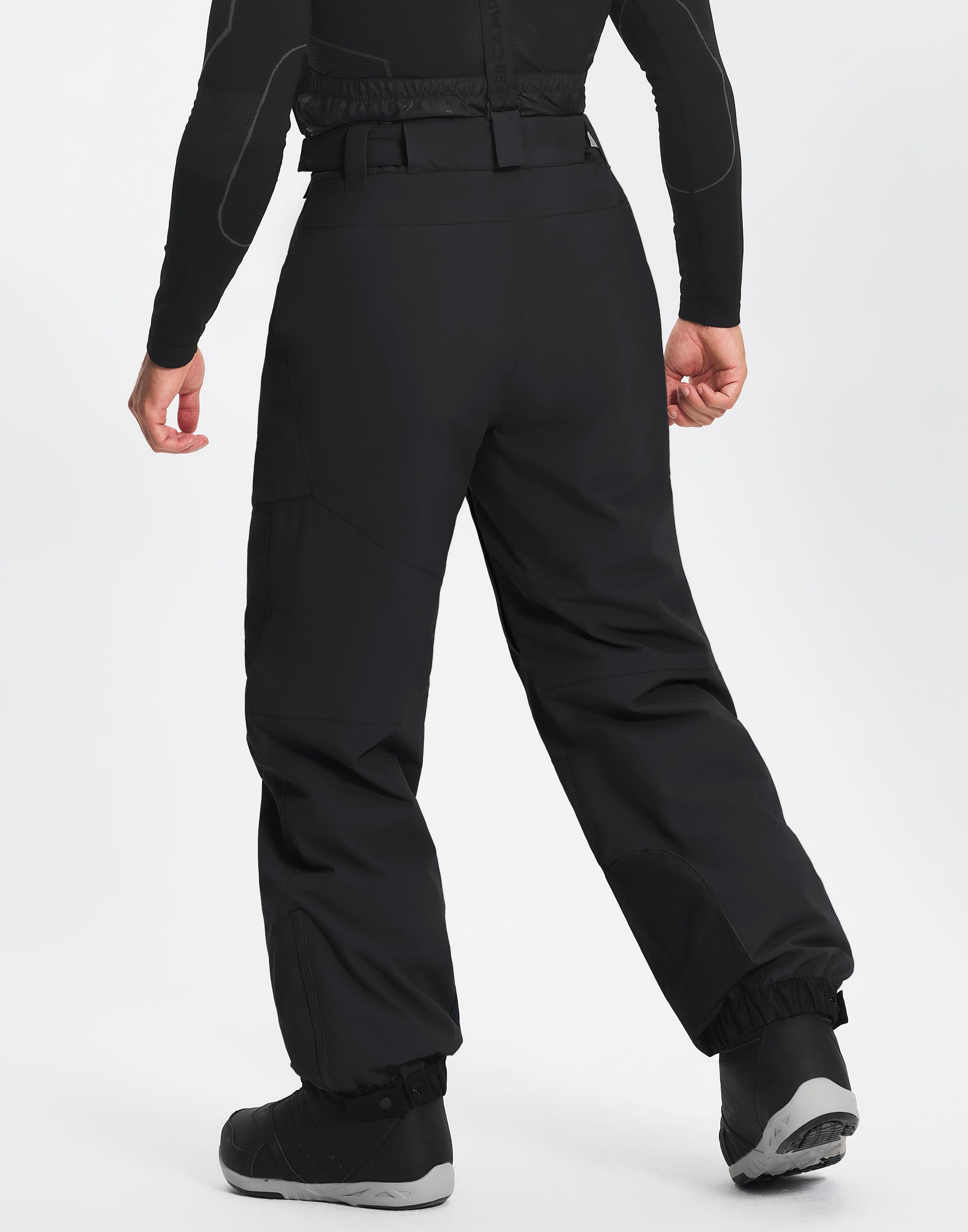 Pioneer Camp Skihose Herren Baggy Wasserdicht 15000mm - Ski Hose mit Verstellbaren Trägern & Belüftung - Snowboard Hose Herren für Tiefschnee - Atmungsaktiv 7000g/㎡, Winddicht, Robust