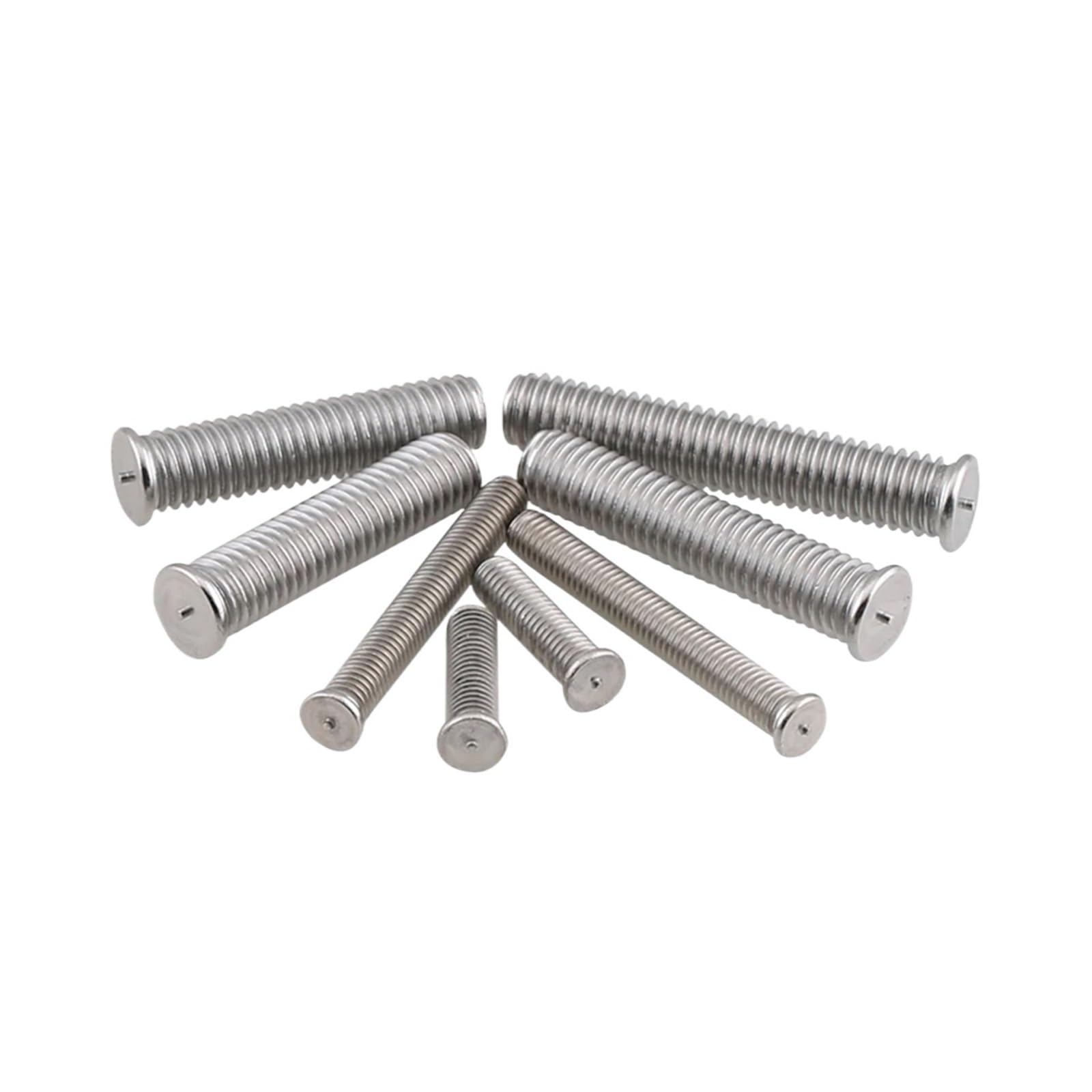 Pernos de soldadura, perno punto tornillo acero inoxidable 304 M3 M4 M5 50 piezas 6 mm(16mm,M3)