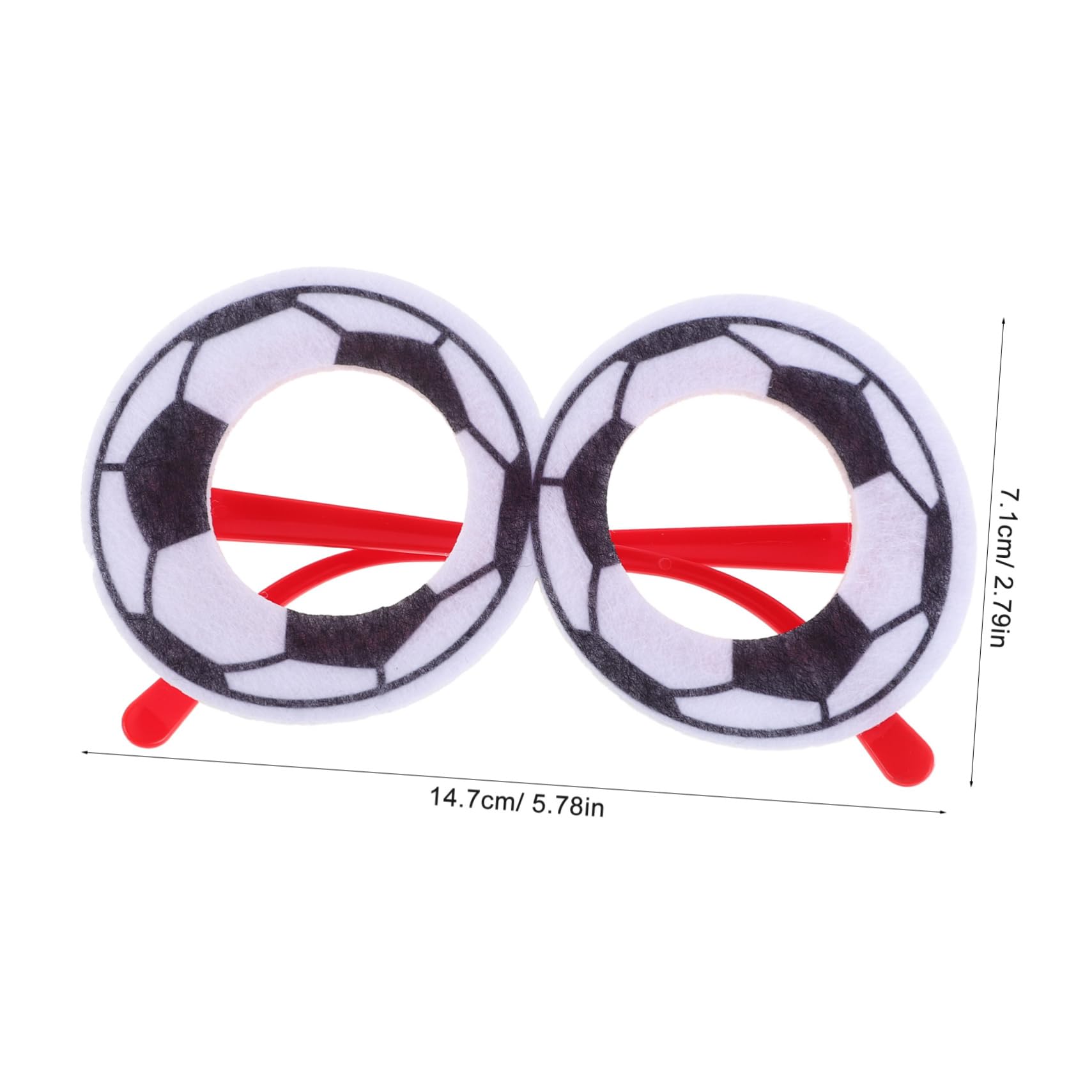 OATIPHO Soccer Match Cheer Glasses Adorable Football Party Accessories Novelty Eyewear Multi