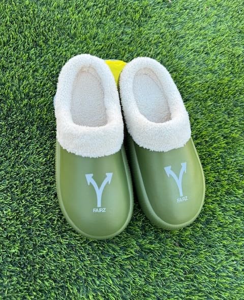 Farz Plush Slippers, Soft Slippers with Arch Support, Slip-On, Indoor/Outdoor Use2