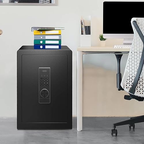 Miniatura 5 de Archivador de archivador de oficina, caja fuerte de acero con teclado electrónico, perfecto para el hogar, oficina, hotel, almacenamiento comercial,