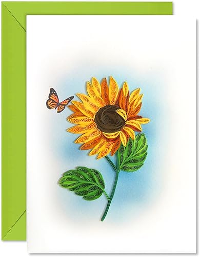 Tarjeta de felicitación de girasol, tarjeta de cumpleaños para mujer, tarjeta de aniversario para esposa, tarjeta de feliz cumpleaños para mamá, disponible en Yaxa Peru