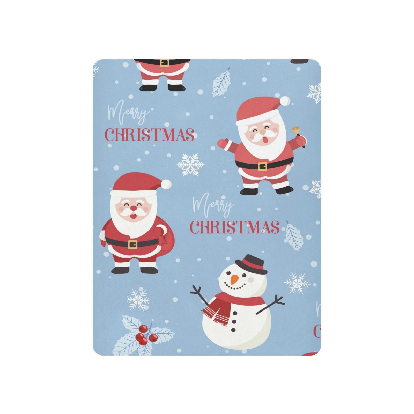 Moudou Christmas Snowman Playard Sheet for Boy Girls, Soft Breathable Fitted Toddler Sheet for Standard Playard Bed Mattress, 39 x 27 x 5 Inch