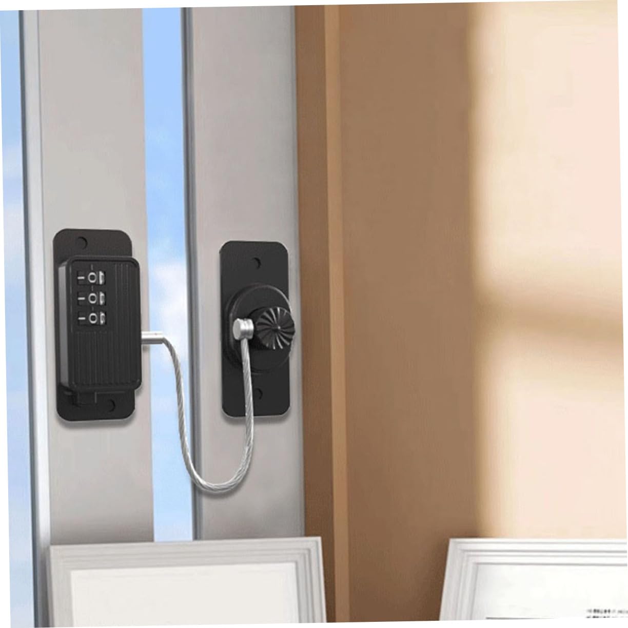 UKCOCO 5stücke Refrigerator Lock Mit Digital-code Sichere Kindersicherung Für Schränke Und Kühlschranktüren Einfache Bohrfreie Installation Langlebig Und Stabil
