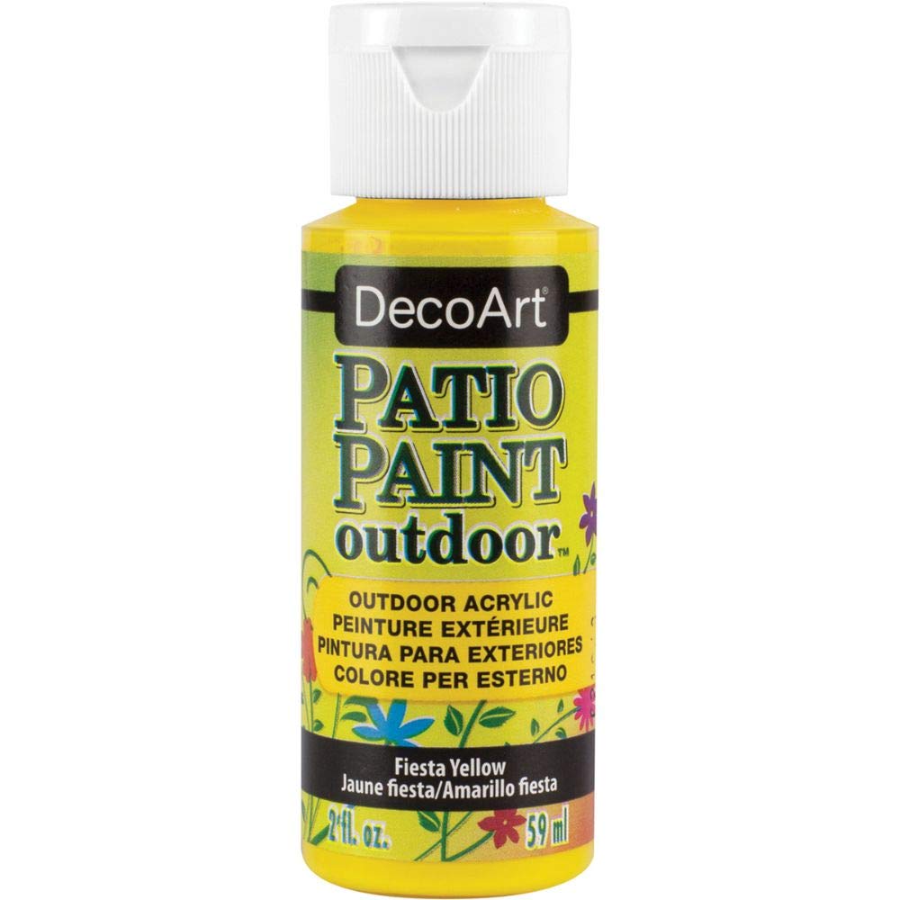 Deco Art Outdoor Acylic Paint, Acrylic, Fiesta Yellow, 59 ml