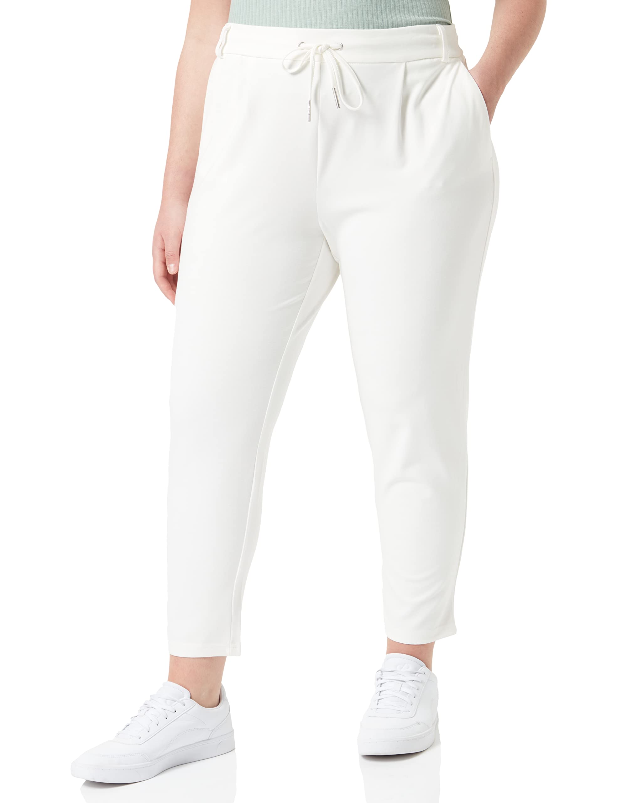 Only Women's Poptrash Trousers, White (Cloud Dancer), L / 34L