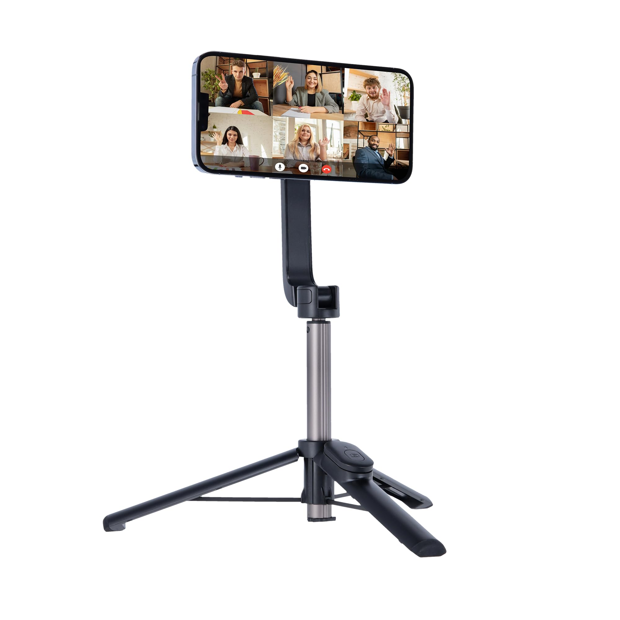 Rollei Magnetic Smartphone Selfie Tripod: Praktisches Mini-Stativ mit MagSafe-Anschluss und Fernauslöser. Vielseitig einsetzbar als Dreibeinstativ oder Selfie-Stick. Flexibel kippbare Halterung