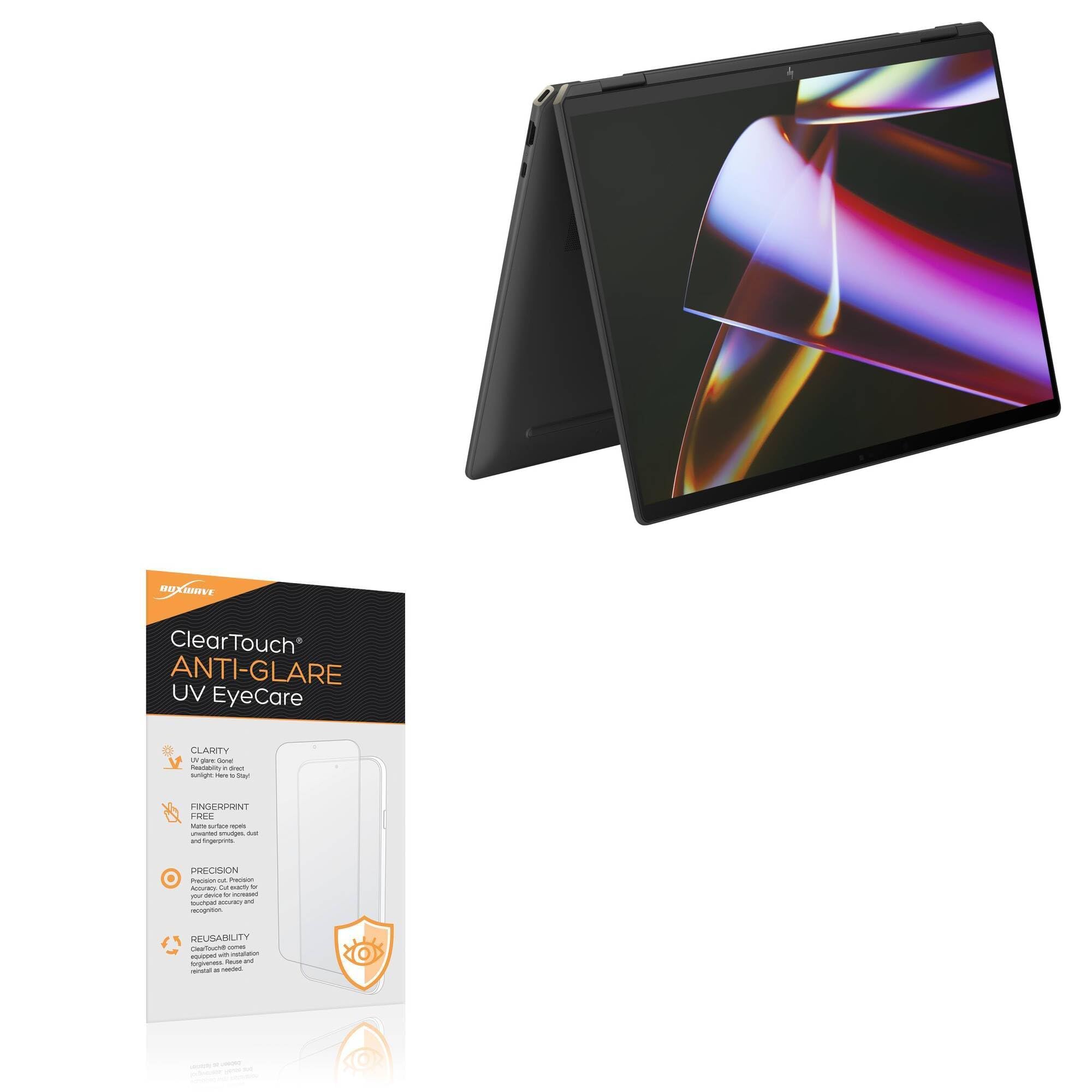 BoxWave Screen Protector Compatible With HP Spectre x360 (16t-aa000 16.1in) - ClearTouch Anti-Glare Anti-UV EyeCare (2-Pack), Filters out Harmful Blue Light Reduce Fatigue