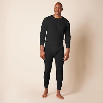 Amazon Essentials Men's Thermal Waffle Knit Long Johns Underwear Set for Cold Weather, Multipacks