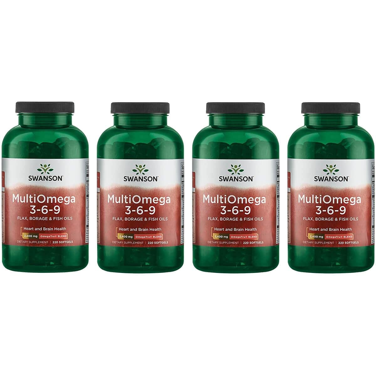 Swanson MultiOmega 3-6-9 - Non-GMO Flax Oil, Borage Oil, & Fish Oil Capsules - Essential Fatty Acids