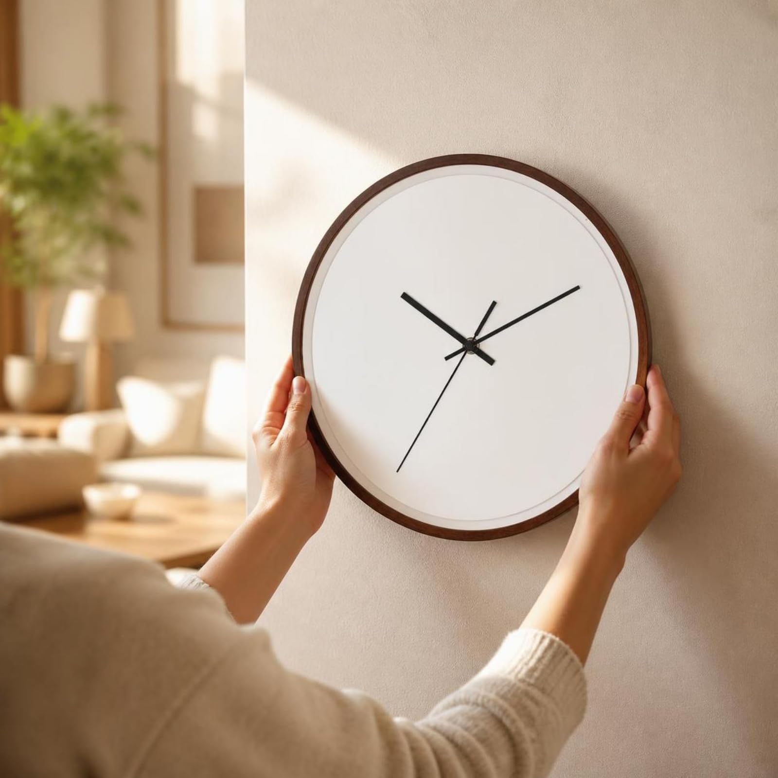 Horloge à Mécanisme Silencieuse, Argent
