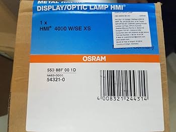 Buy Osram HMI 4000W/SE/XS Optimized Lamp (Clear) Online at Low