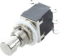 Vista 5 de ESUPPORT 6Pin DPDT - Pedal de interruptor de pie con cierre DPDT para guitarra, botón de metal True Bypass AC 250V/2A 125V/4A, paquete de 5
