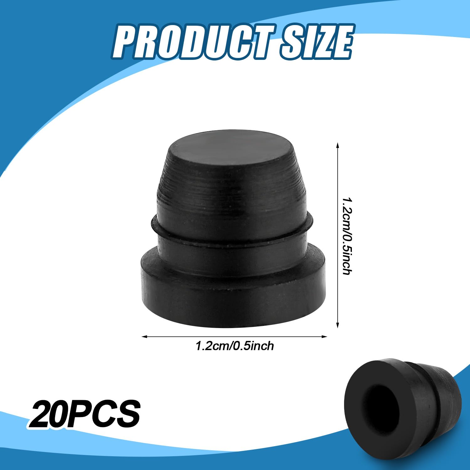20pz Tappo Spurgo Freni, Nipplo Spurgo Freni Impermeabile Caplier Grease Zerk Caps Grease Fitting Caps Rubber Auto Grease Fitting Dust Zerk Covers per Sistemi Frenanti per Motociclette Auto