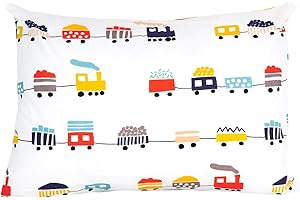 Toddler Pillowcases Engraved with Silky Smooth Trains