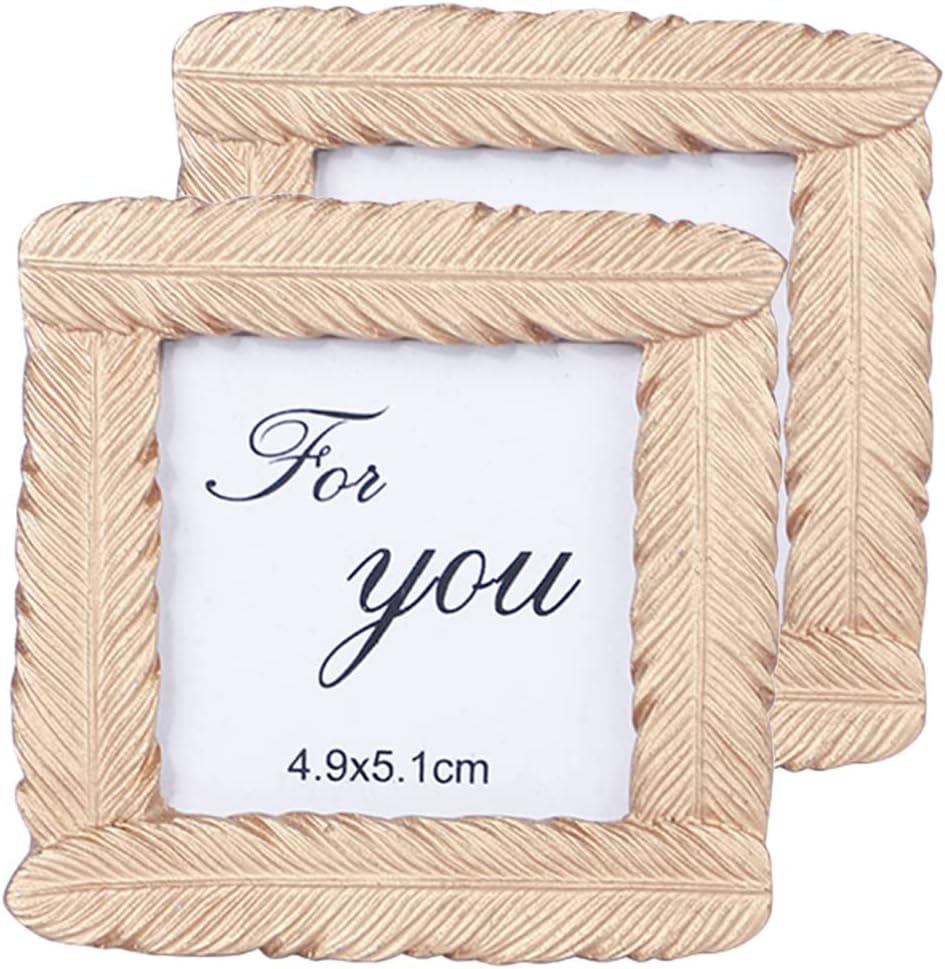 Abaodam Small Vintage Luxury Picture Frame 3x3 Antique