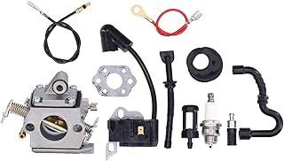 Jeanoko Carburador de motosserra, filtro de combustível de carburador, design padrão ABS para Sthil 017 018 MS180 MS180C MS170C