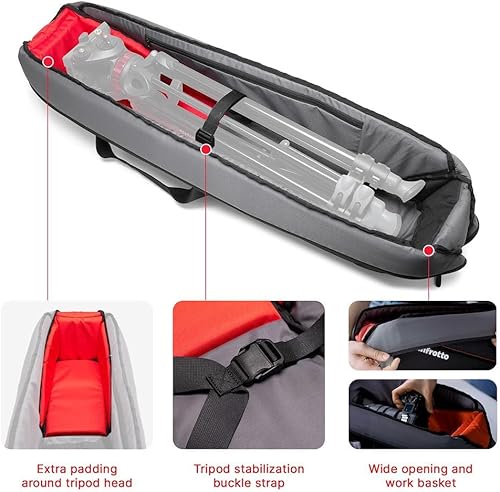 Miniatura 2 de Manfrotto Pro Light Tripod Bag 88, Padded Carrying Case for Tripods up to 88cm34.7", Reinforced Protection, Shoulder Strap, Dual Handles, for Photo