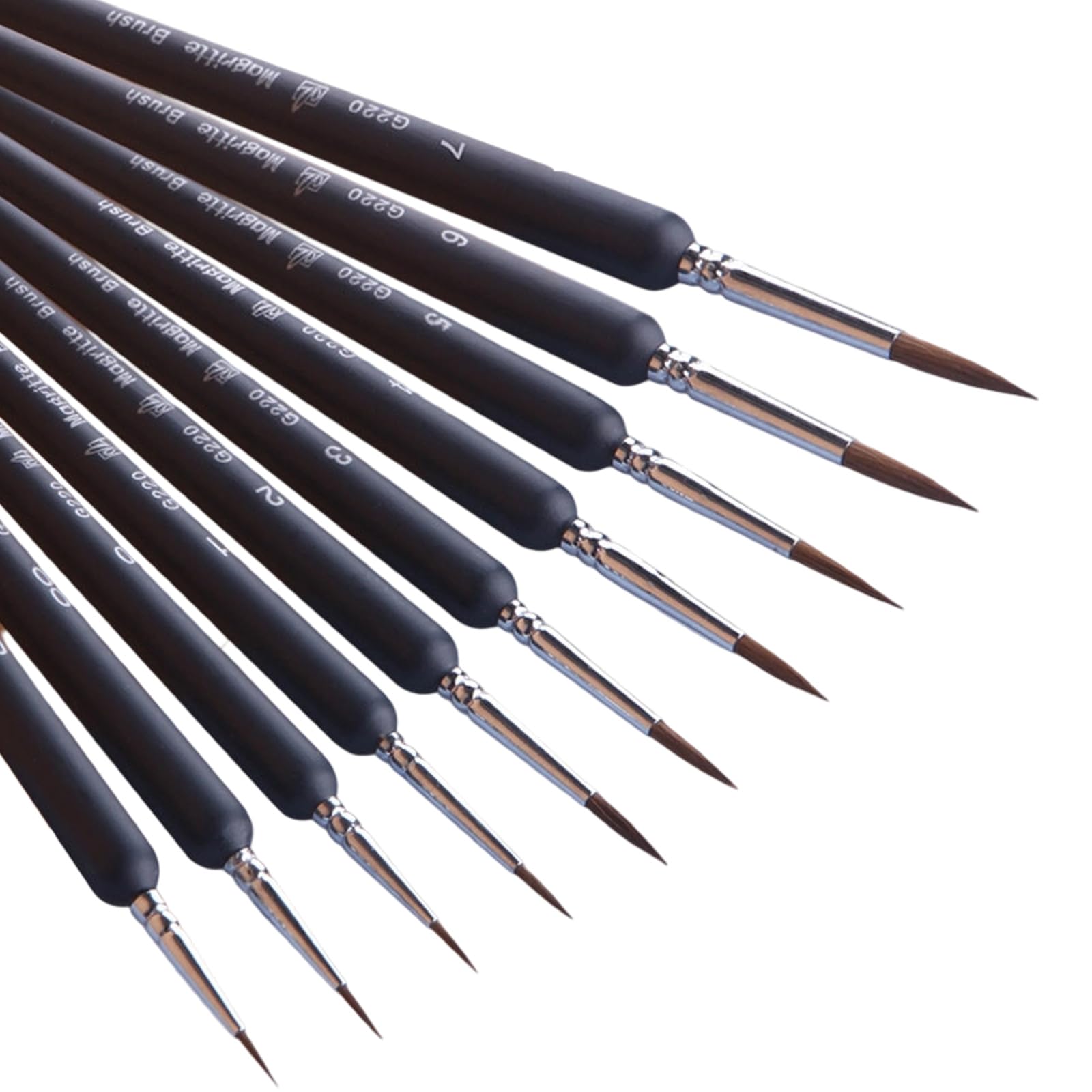 5 / 10Pcs Detail Paint Brush for Acrylic Watercolor Gouache Oil Face Painting Model Figurine Artwork Miniature Paint Brush Detail
