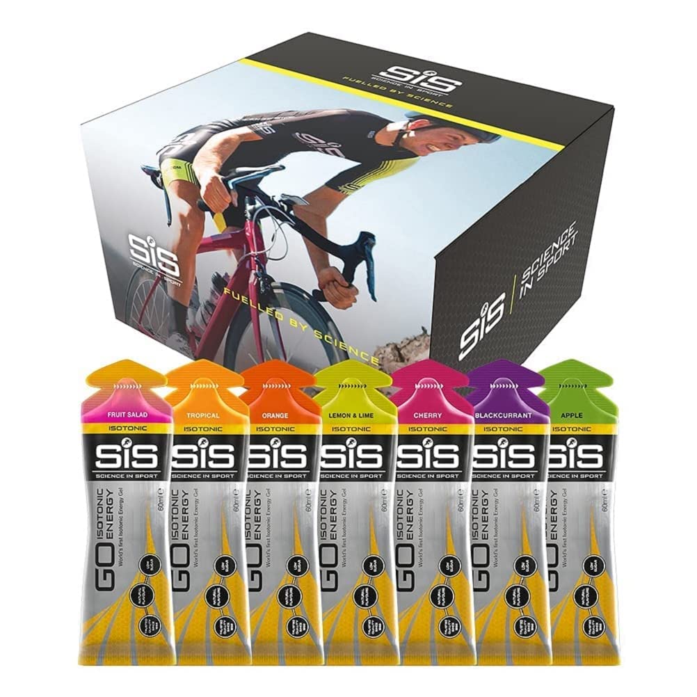 Science In Sport GO Isotonic Energy Gels, Running Gels with 22 g Carbohydrates, Low Sugar