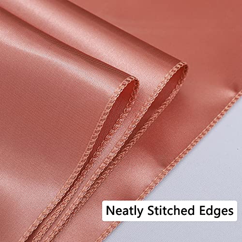 JFDYDM 50 Pack Satin Rose Gold Chair Sashes for Wedding Gender Reveal Party Birthday Reception, Hotel Event, Banquets Chairs Decorations, Rose Gold Satin Chair Sashes Bows for Folding Chairs - Thumbnail 7