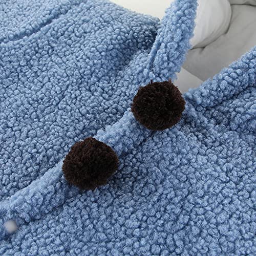 Infant Boys Girls Long Sleeve Winter Hooded Romper Newborn Coat Warm Jumpsuit Toddler Girls Jackets4