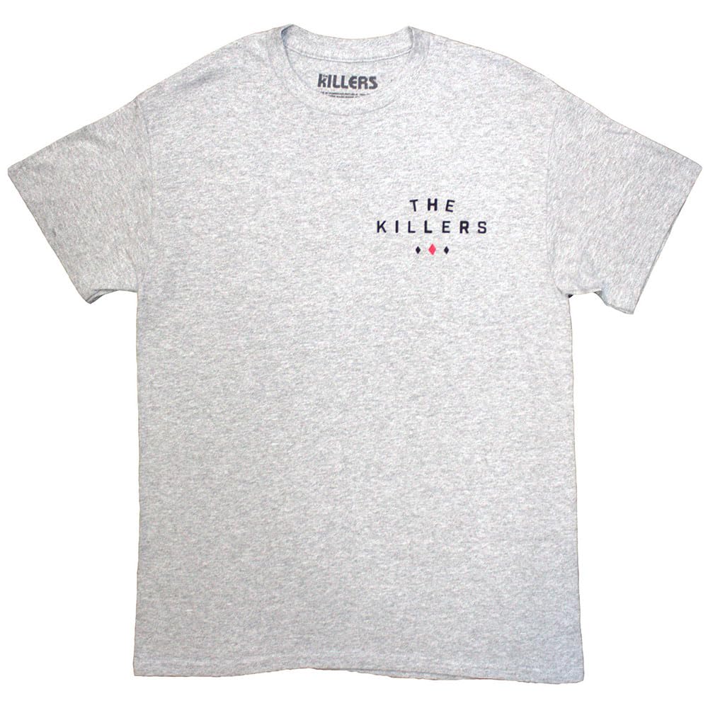 Rock Off officially licensed products The Killers Tour 24 Roulette Wheel T Shirt XXL Grey